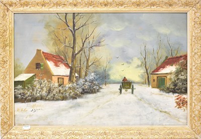 Lot 362 - J. GOPPEL (Continental, 20th century); oil on...