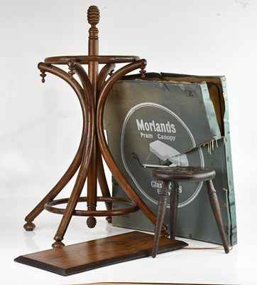 Lot 260 - A 19th century bentwood stick/umbrella stand,...