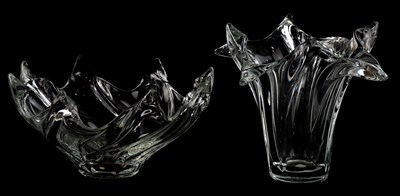 Lot 1994 - VANNES; a contemporary art glass bowl with...