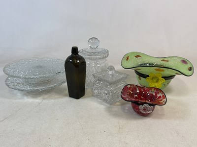 Lot 461 - Two Murano art glass hat bowls, largest height...