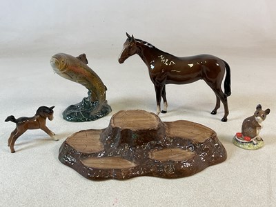Lot 455 - BESWICK; comprising Trout, Woodmouse, Bois...