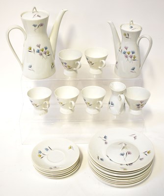 Lot 215 - ROSENTHAL; a floral white ground part tea...