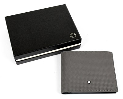 Lot 800 - MONTBLANC; an unused grey and black leather...