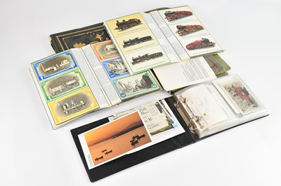 Lot 628 - A collection of postcards relating to railway,...