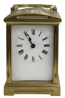Lot 129 - An early 20th century French brass cased...