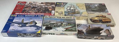 Lot 164 - A quantity of kits, including Airfix WWI...