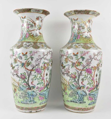 Lot 1025 - A pair of 19th century Chinese Famille Rose...
