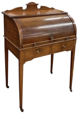 Lot 30 - An Edwardian mahogany and satinwood...