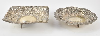 Lot 1216 - An Arabic square pierced floral decorated...