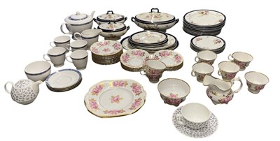 Lot 555 - ROYAL WORCESTER; a part tea service decorated...