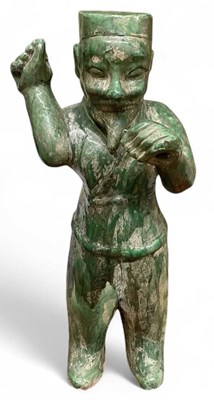 Lot 1048 - A Chinese Tang dynasty style Sancai glazed...