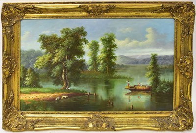 Lot 376 - 20TH CENTURY CONTINENTAL SCHOOL; oil on canvas,...