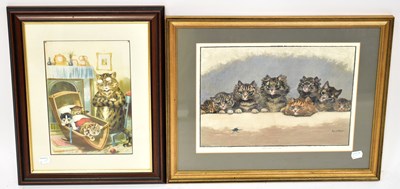 Lot 463 - AFTER LOUIS WAIN; colour lithograph 'What's...
