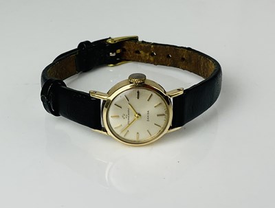 Lot 692 - ETERNA-MATIC; a lady's vintage 9ct gold Sahida...
