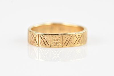 Lot 2549 - A 9ct yellow gold wedding band, size J, approx...