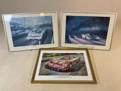 Lot 530 - ALAN FEARNLEY; prints of Jaguars Return and...