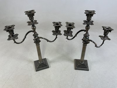 Lot 553 - A large pair of late 19th century silver...
