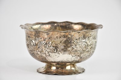 Lot 521 - PRIMANS, SWEDEN; a white metal bowl, with...