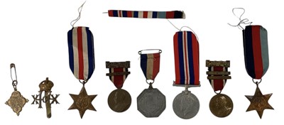 Lot 358 - A trio of WWII medals, comprising the...