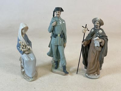Lot 405 - LLADRO; three figures comprising Spanish...