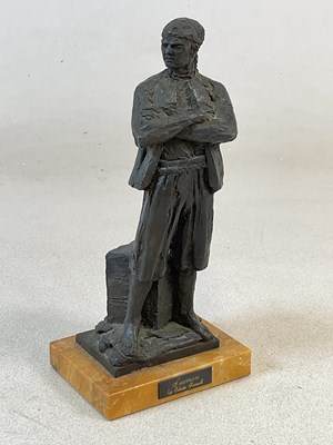 Lot 392 - EDWIN RUSSELL; a sculpted figure, 'Seaman',...