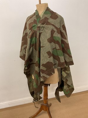 Lot 303 - A WWII German Army Zeltbahn poncho, in...