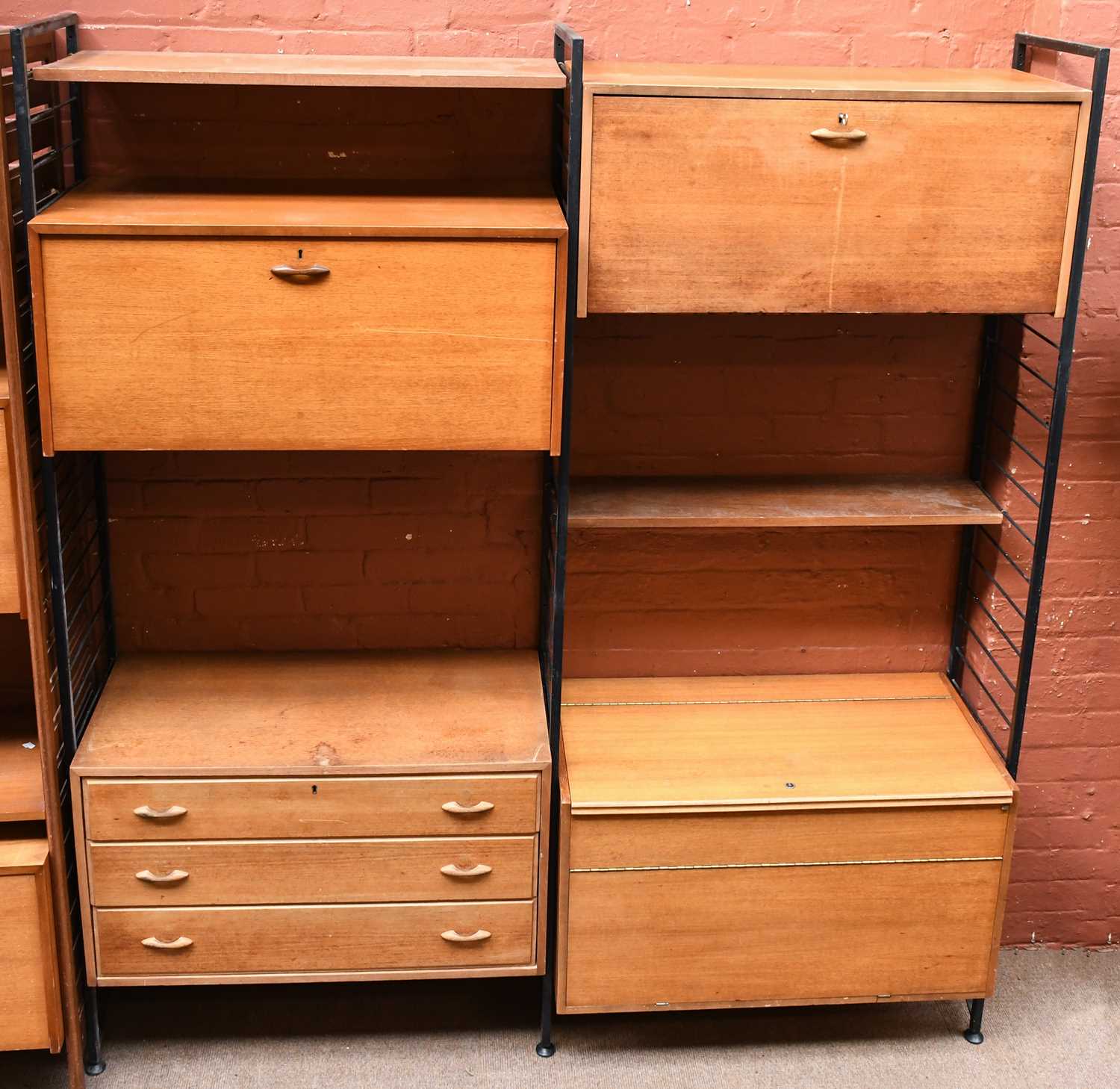 Lot 3004 - STAPLES; a Ladderax system comprising three