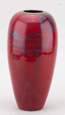 Lot 154 - ALAIN DEJARDIN; a lustred stoneware vase...