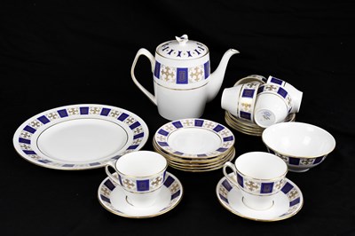 Lot 614 - SPODE; a 'Persia Royal Blue' pattern part tea...