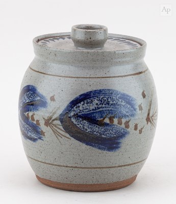 Lot 472 - MARIANNE DE TREY (1913-2016); a stoneware jar...
