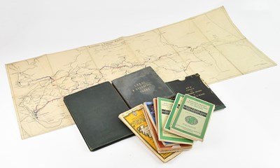 Lot 619 - RAILWAYANA; ROBERTS'S RAILWAY AND CANAL MAP OF...