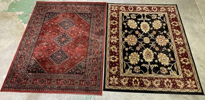 Lot 718 - A machine woven Turkish Nain rug, 133 x 190cm,...