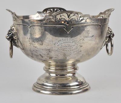 Lot 1149 - WALKER & HALL; a George V hallmarked silver...