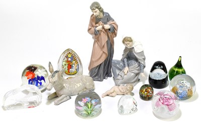 Lot 471 - NAO; four nativity figures including Joseph,...