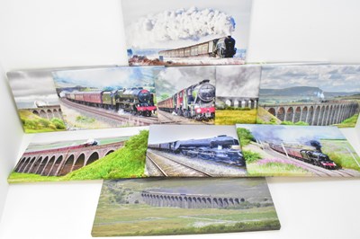 Lot 820 - RAILWAY INTEREST; nine box canvas prints, all...