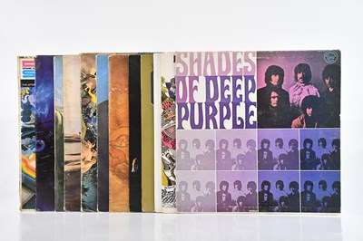 Lot 173 - DEEP PURPLE/THE MOODY BLUES; twelve records,...