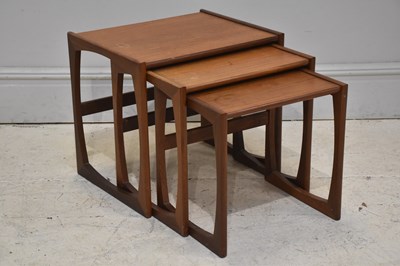 Lot 22 - G PLAN; a nest of three tables, largest 48cm x...