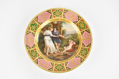 Lot 1955 - VIENNA; a late 19th century hand painted...