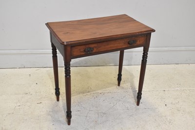 Lot 103 - A Victorian stained mahogany writing table,...