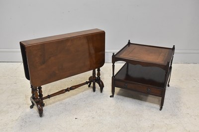 Lot 304 - A Victorian walnut Sutherland table, height...