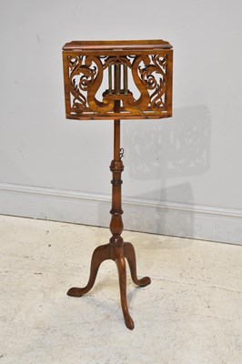 Lot 118 - A Victorian style music stand, with brass...