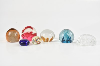 Lot 1973 - A collection of seven paperweights, including...