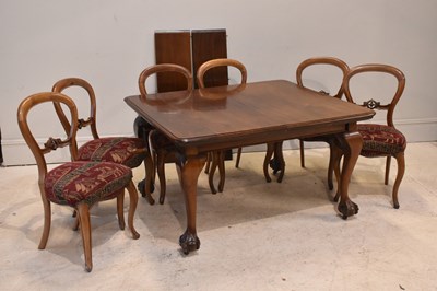 Lot 201 - A Victorian mahogany wind-out extending dining...
