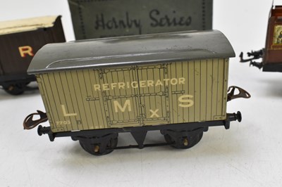 Lot 282 - HORNBY; a clockwork tin plate O gauge locomotive