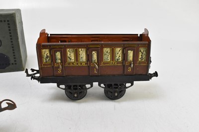 Lot 282 - HORNBY; a clockwork tin plate O gauge locomotive