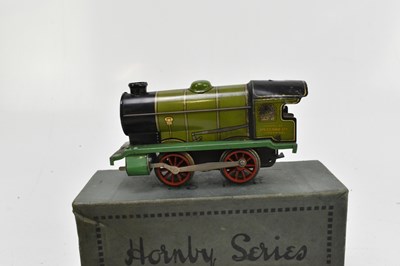 Lot 282 - HORNBY; a clockwork tin plate O gauge locomotive