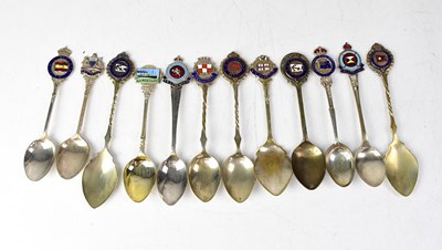 Lot 234 - Twelve shipping line collectors' spoons, lines...