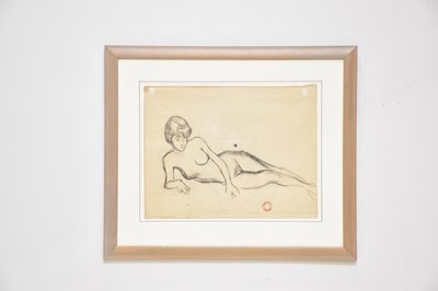 Lot 574 - ZDZISLAW RUSZKOWSKI; charcoal, study of female...