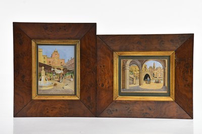 Lot 491 - SAM L FOSSICK; two watercolours, 'The Rialto...