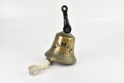 Lot 1013 - An early 20th century gunmetal ship's bell,...